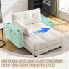 LVHOM Polsterliege/Loungesofa/Polsterbett/Daybett/Palmen Sessel, Streifen, USB/Typ C-Ladeanschlüssen, Seitentaschen, Getränkehalter, Nachhaltig & Platzsparend, 1-St. Bild 5