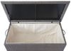 Poly-Rattan Kissenbox HWC-D88, Gartentruhe Auflagenbox Truhe ~ Premium grau, 80x160x94cm 950l Bild 4