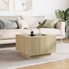 vidaXL LED-Couchtisch Sonoma-Eiche 60x60x40 cm Holzwerkstoff 847569 Bild 4