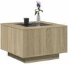 vidaXL LED-Couchtisch Sonoma-Eiche 60x60x40 cm Holzwerkstoff 847569 Bild 5