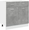 vidaXL Schubunterschrank Lyon Betongrau 80x46x81,5 cm Holzwerkstoff 856091 Bild 2