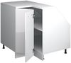 Dachschrägenschrank Eckschrank Rion Weiß Hochglanz 75.6 x 81.6 cm mit 1 Tür, Schrankkorpus 60 cm Tiefe Vicco Bild 4