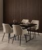 Esszimmerstuhl >Lizzy< in Beige, Stoff - 59x85x59cm (BxHxT) Bild 3