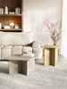 Selsey 'Qubeo' Couchtisch 60 cm, quadratisch mit Kreuzgestell, Kaschmirgrau Bild 3