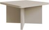 Selsey 'Qubeo' Couchtisch 60 cm, quadratisch mit Kreuzgestell, Kaschmirgrau Bild 4