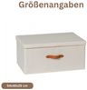 hausleben Organizer Leinen-Aufbewahrungsbox mit Griff (1 St), Faltschachtel mit Deckel - 54 x 40 x 25 cm Bild 4