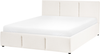Bett mit Stauraum Stoff BOUSSE 140x200 cm Cremeweiß Bild 5
