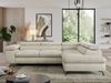 Mks Möbel 'Pedro L-Form' Ecksofa mit Schlaffunktion, verstellbaren Kopfstützen & Bettkasten, Beige, Velours, mit Topper, rechts Bild 3