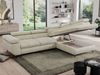 Mks Möbel 'Pedro L-Form' Ecksofa mit Schlaffunktion, verstellbaren Kopfstützen & Bettkasten, Beige, Velours, mit Topper, rechts Bild 4