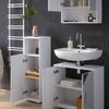 Badmöbel-Set Irma Weiß Hochglanz mit Einsätzen 3 Teile Vicco Bild 5