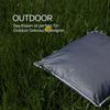 Outdoor Kissen mit Paspel ( 45 x 45 cm ) Dekokissen Garten - Reißverschluss - Schmutz- und Wasserabweisend - abnehmbarer Kissenbezug Dunkelgrau 2er-Pack Bild 5