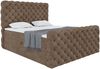 MEBLINI Boxspringbett DUKE 200x200 cm mit Bettkasten - H3/Braun Samt Polsterbett - Doppelbett mit Topper & Taschenfederkern-Matratze Bild 2