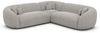 Ecksofa Sorelia L Form - Strukturstoff - Hellgrau Bild 1
