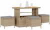vidaXL Garten Essgruppe Beige Poly-Rattan 42007924 Bild 3