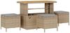 vidaXL Garten Essgruppe Beige Poly-Rattan 42007924 Bild 2