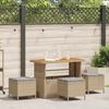 vidaXL Garten Essgruppe Beige Poly-Rattan 42007924 Bild 1