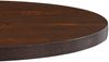Bistrotisch FLORI rund Dunkelbraun/Schwarz 80 cm MDF | Esstisch kleiner Tisch Cafe Gartentisch Balkontisch Outdoortisch Bild 4
