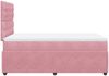 vidaXL Boxspringbett mit Matratze Rosa 120x200 cm Samt 3292321 Bild 5