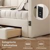 Flieks Daybett, Polsterbett Tagesbett 90/180x190cm mit Ausziehbett, 2 Schubladen, USB Bild 3