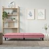 vidaXL Schlafsofa mit Getränkehaltern Rosa Samt 351923 Bild 3