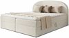 Boxspringbett Cloud mit 2 Bettkästen, Doppelbett mit Bonell-Matratze und Topper, Polsterbett in weichem Bouclé-Stoff, Bett, Bettgestell für Schlafzimmer (Weiß (Coral 70), 140 x 200 cm) Bild 2