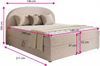 Boxspringbett Cloud mit 2 Bettkästen, Doppelbett mit Bonell-Matratze und Topper, Polsterbett in weichem Bouclé-Stoff, Bett, Bettgestell für Schlafzimmer (Weiß (Coral 70), 140 x 200 cm) Bild 4