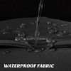 Schmaler Duschvorhang Schwarz Polyester Stoff 150x200 Wasserabweisend Bild 2