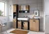 Badezimmerspiegelschrank >Mone< in Basalt / Artisan Oak - 80x55x17cm (BxHxT) Bild 5