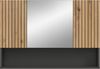 Badezimmerspiegelschrank >Mone< in Basalt / Artisan Oak - 80x55x17cm (BxHxT) Bild 2