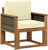 vidaXL Outdoor Mittelsofa Massivholz Akazie Natur 3438824 Bild 2
