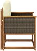 vidaXL Outdoor Mittelsofa Massivholz Akazie Natur 3438824 Bild 4