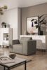 Ecksofa Schlafsofa inkl. Sessel WALDO Stoff Brooklyn Dunkelgrau Ottomane Rechts Bild 5
