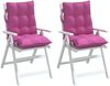 vidaXL Niedriglehner-Auflagen 2 Stk. Rosa Oxford-Gewebe 377731 Bild 4