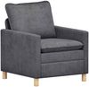 vidaXL Sofa Set 2 pcs Dunkelgrau Polyester 3417049 Bild 3