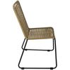 Gartenstuhl Outdoor-Seilstuhl Farbe Taupe mit Eisen-Gestell in schwarz ISRA 80724319 Bild 3