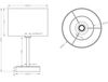 Klassische LED Tischleuchte Silber mit Stoffschirm weiß, Höhe 32cm Bild 5