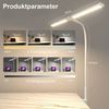 Lapalife Schreibtischlampe Tischlampe Klemmbar, Doppelkopf, 3 Farbtemperatur 10 Helligkeit, LED fest integriert, Augenschutz Tageslichtlampe, Schwanenhals für Homeoffice, Büro Bild 3