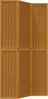 vidaXL 3-tlg. Raumteiler Braun Massivholz Paulownia 358816 Bild 2