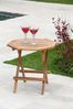 Gartentisch NELLA achteckig - Teak, Teakbraun, 50x50x50cm | Garten Beistelltisch Wetterfest Outdoor Tisch Bild 2
