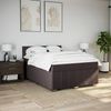 vidaXL Boxspringbett mit Matratze Dunkelbraun 140x190 cm Stoff 3287059 Bild 3