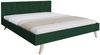 FDM Polsterbett Bettgestell Bettrahmen 120x200, 140x200, 160x200, 180x200 (MADE IN EU - mit hochwertigem Velours Bezug, Bettrahmen, Bett, Optional mit Matratze bestellbar, mit großen gepolsterten Kopfteil aus hochwertigem Veloursstoff), Holzrahmen mit ... Bild 2