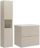 Vente-unique - DORIONI Bathroom furniture set Holz, Platte Beige - B 46 cm x H 61,6 cm x L 60 cm Bild 2