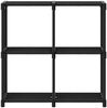 vidaXL Würfel-Regal 4 Fächer Schwarz 69x30x72,5 cm Stoff 322598 Bild 2