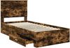 vidaXL Bettrahmen Geräucherte Eiche 90 x 190 cm Holzwerkstoff 3411363 Bild 5