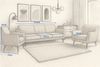 Wohnzimmer-Set BENITO 4: 3-Sitzer Sofa + 2 Sessel Bild 2