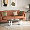 vidaXL Couchtischbeine V-Form 2 Stück Weiß 30x(30-31,3) cm Stahl 4012521 Bild 2