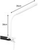 LED Klemmleuchte NEVADA Weiß dimmbar & 3 Lichtfarben, Höhe 38-69cm Bild 4