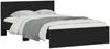vidaXL Bettgestell mit Kopfteil Schwarz 135x190 cm 3207505 Bild 3