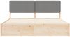 vidaXL Bettgestell mit gepolstertem Kopfteil Hellgrau 180 x 200 cm 3398144 Bild 5