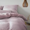 elegante Halbleinen Bettwäsche Whisper puder | 155x220 cm + 80x80 cm Bild 2